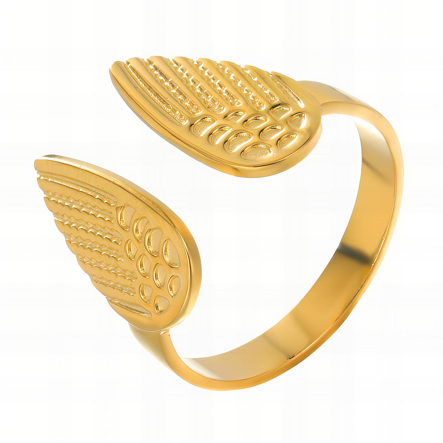 18K gold plated Stainless steel finger ring, Mashalla