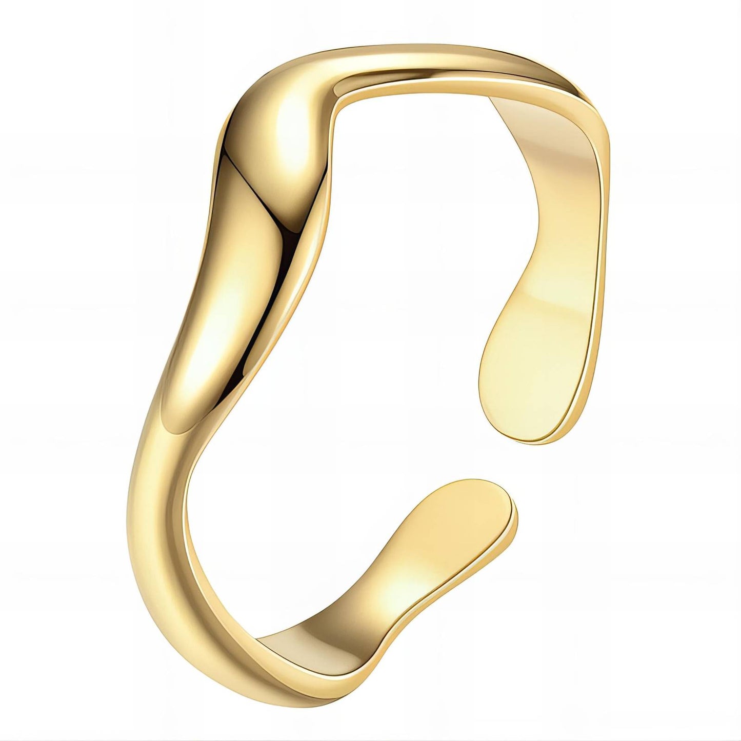 18K gold plated Stainless steel finger ring, Mashalla