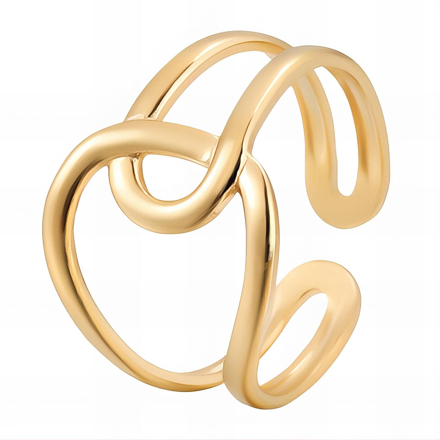 18K gold plated Stainless steel finger ring, Mashalla