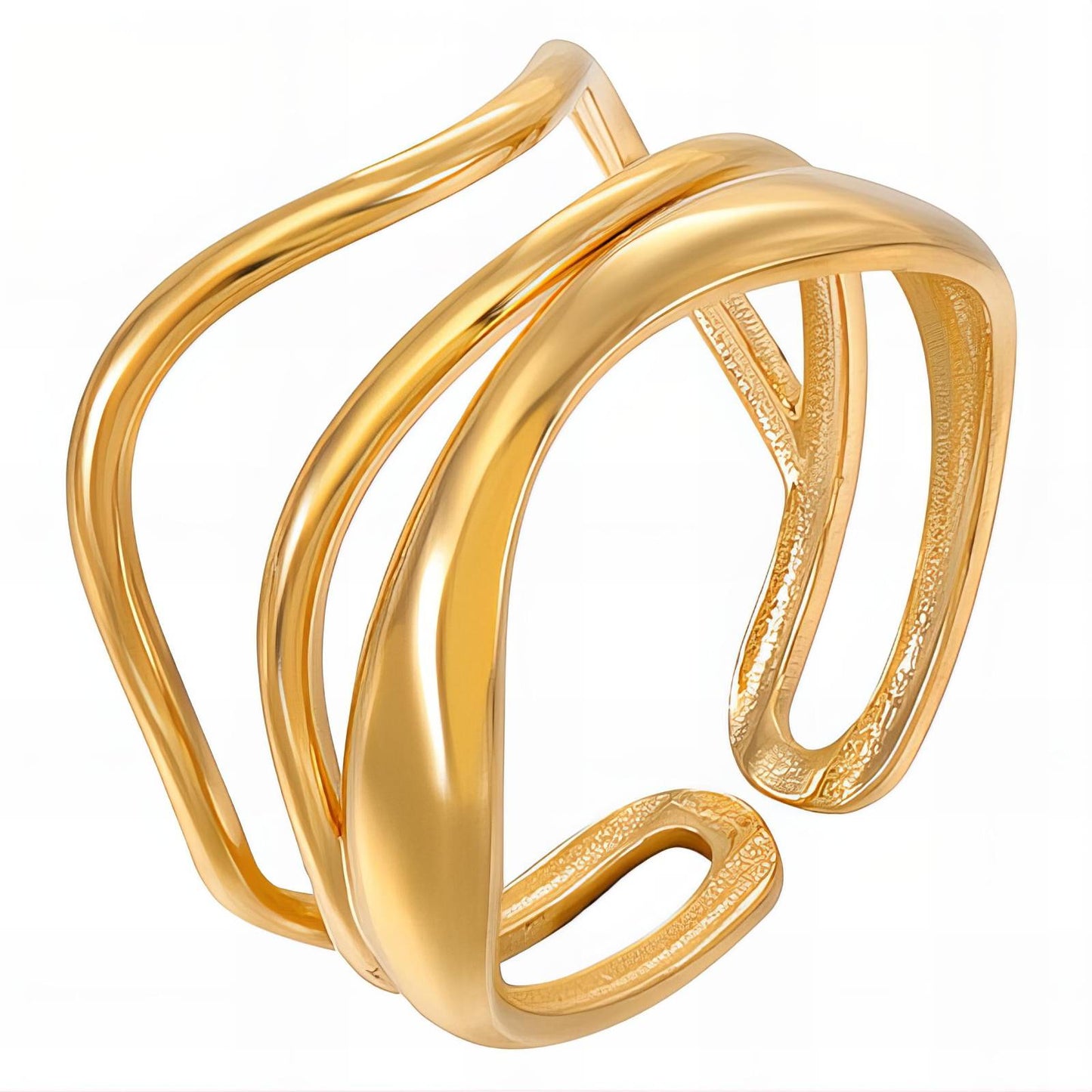 18K gold plated Stainless steel finger ring, Mashalla