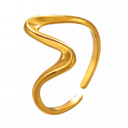 18K gold plated Stainless steel finger ring, Mashalla