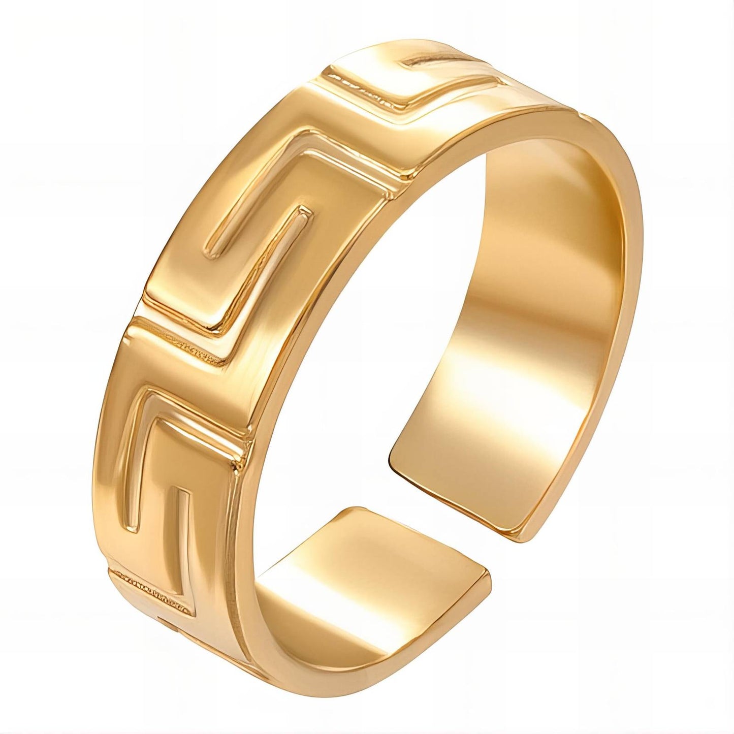 18K gold plated Stainless steel finger ring, Mashalla