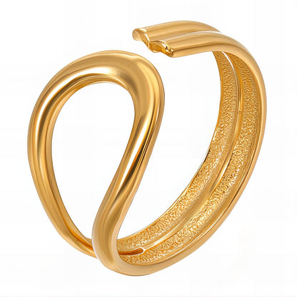 18K gold plated Stainless steel finger ring, Mashalla