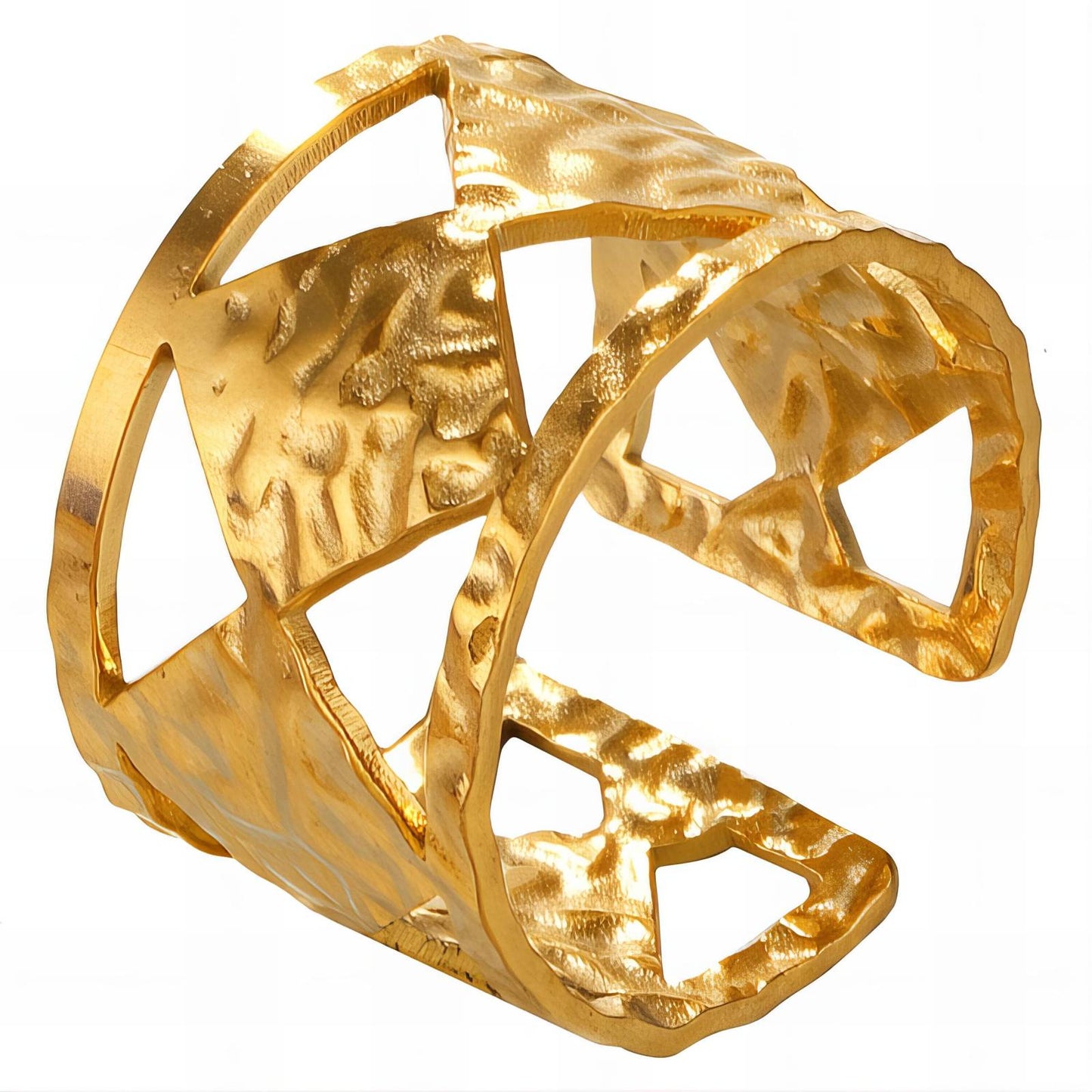 18K gold plated Stainless steel finger ring, Mashalla