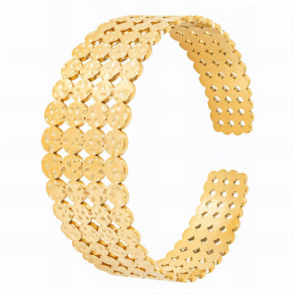 18K gold plated Stainless steel bracelet, Mashalla