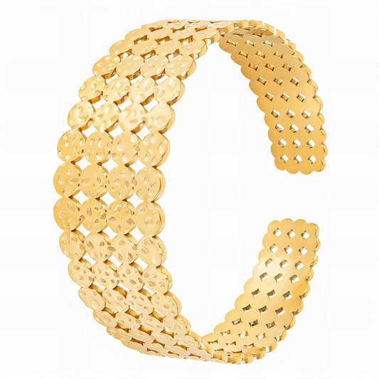 18K gold plated Stainless steel bracelet, Mashalla