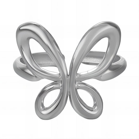 Stainless steel  butterfly finger ring, Mashalla