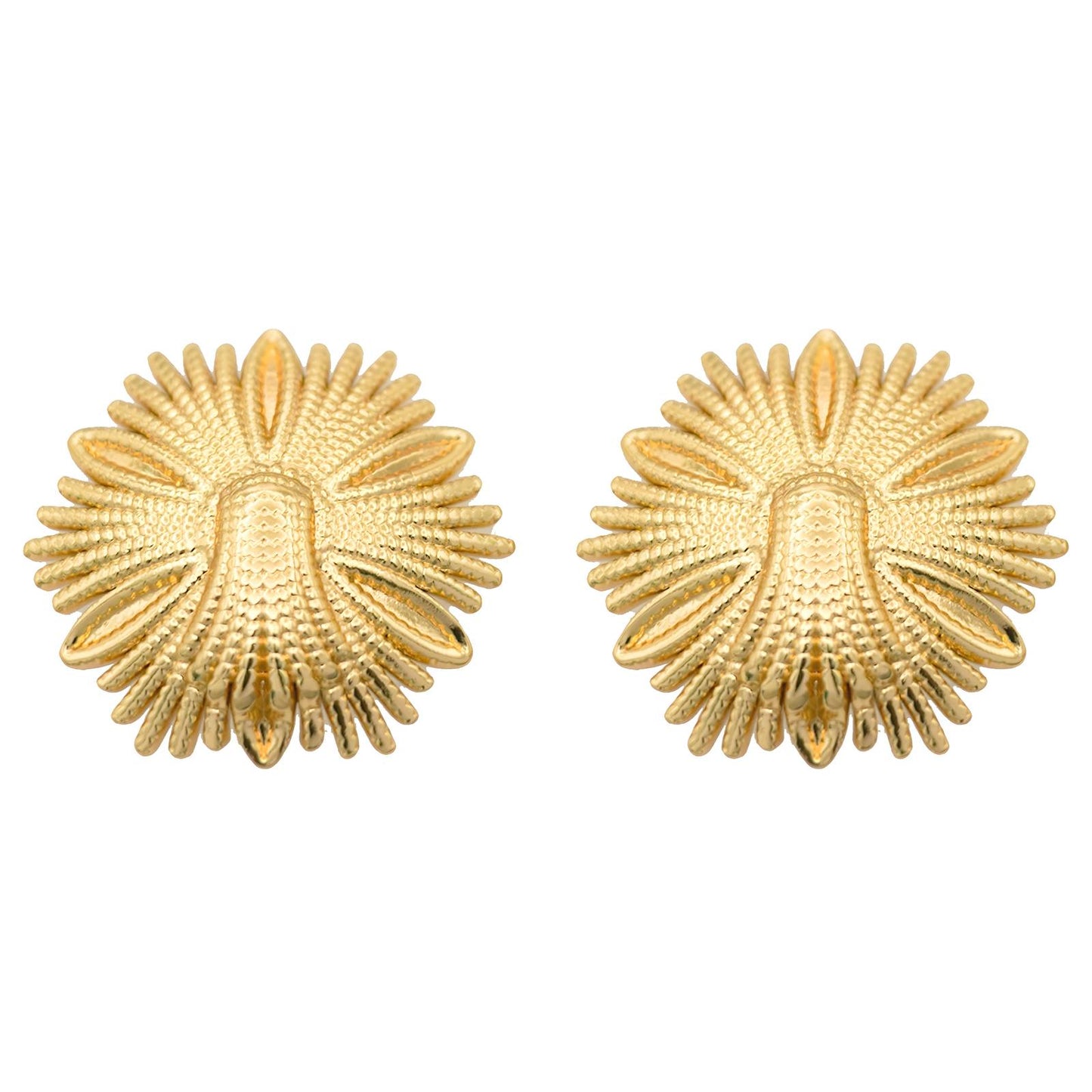 18K gold plated Stainless steel earrings, Mashalla