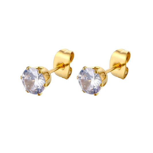 18K gold plated Stainless steel earrings, Mashalla