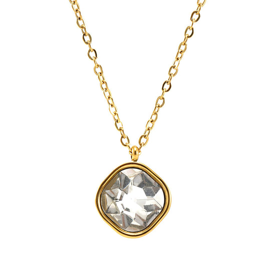 18K gold plated Stainless steel necklace, Mashalla