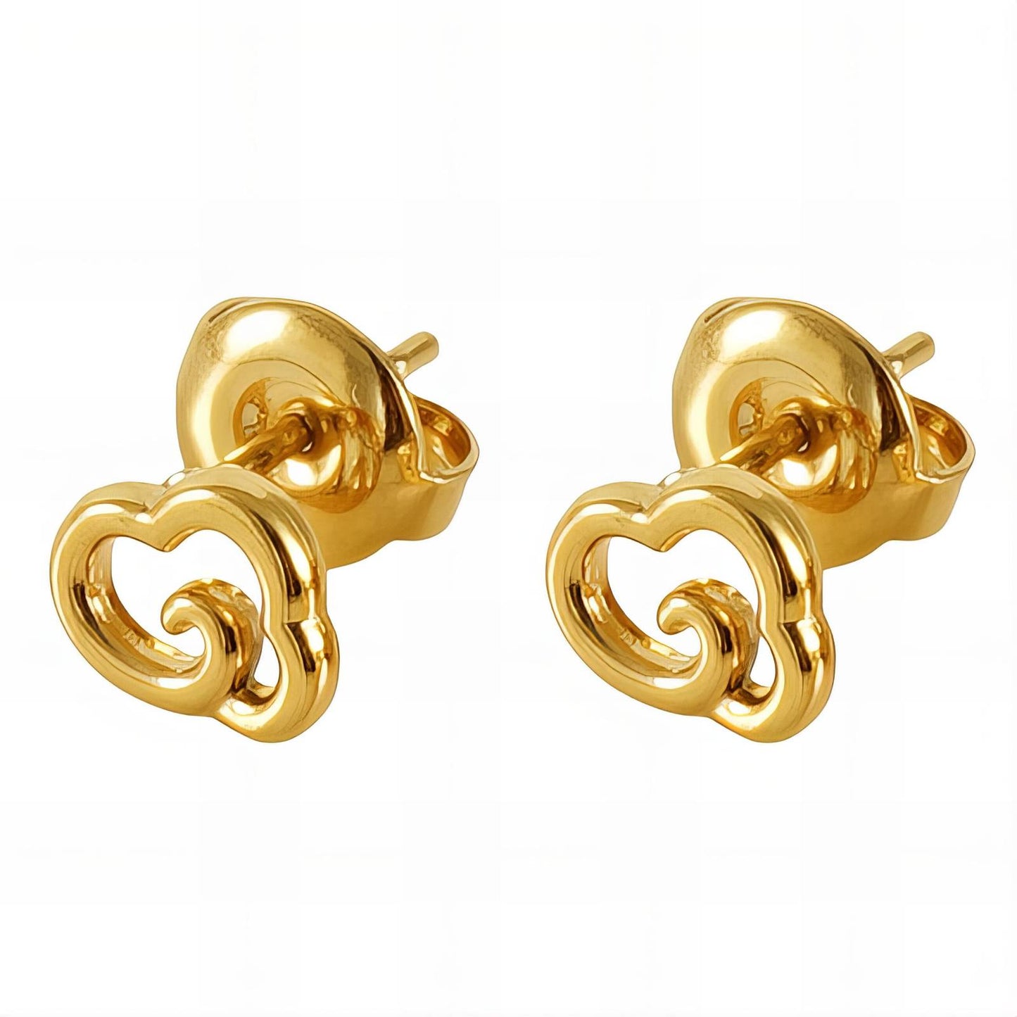 18K gold plated Stainless steel earrings, Mashalla