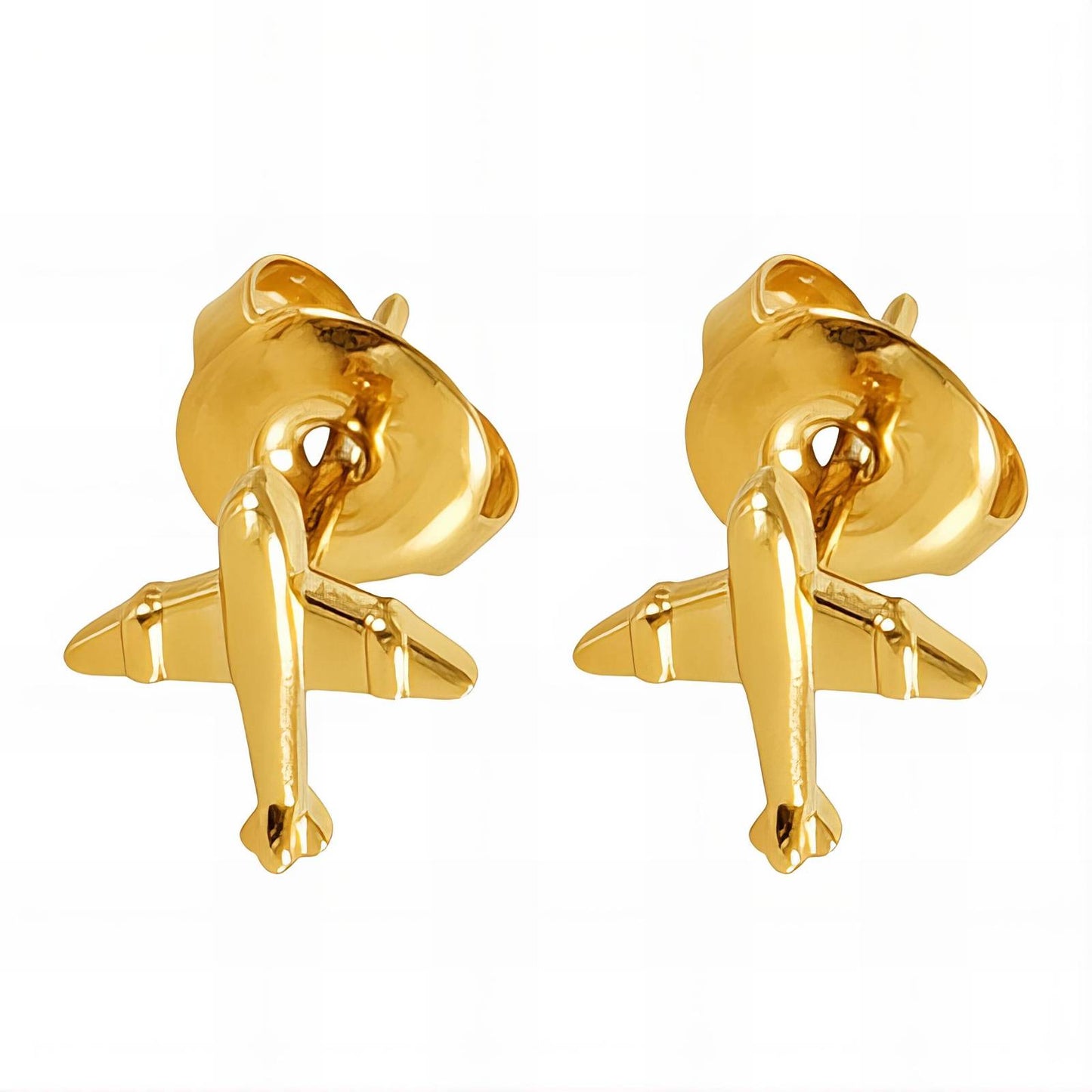 18K gold plated Stainless steel earrings, Mashalla