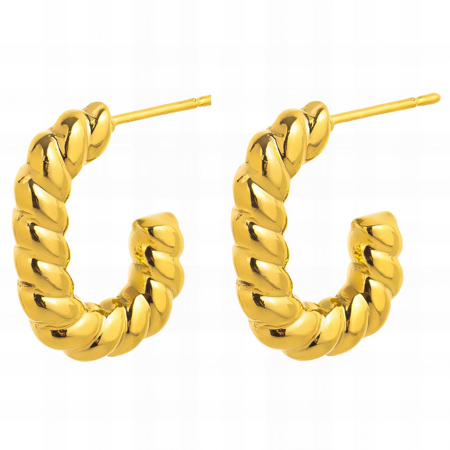 18K gold plated Stainless steel earrings, Mashalla