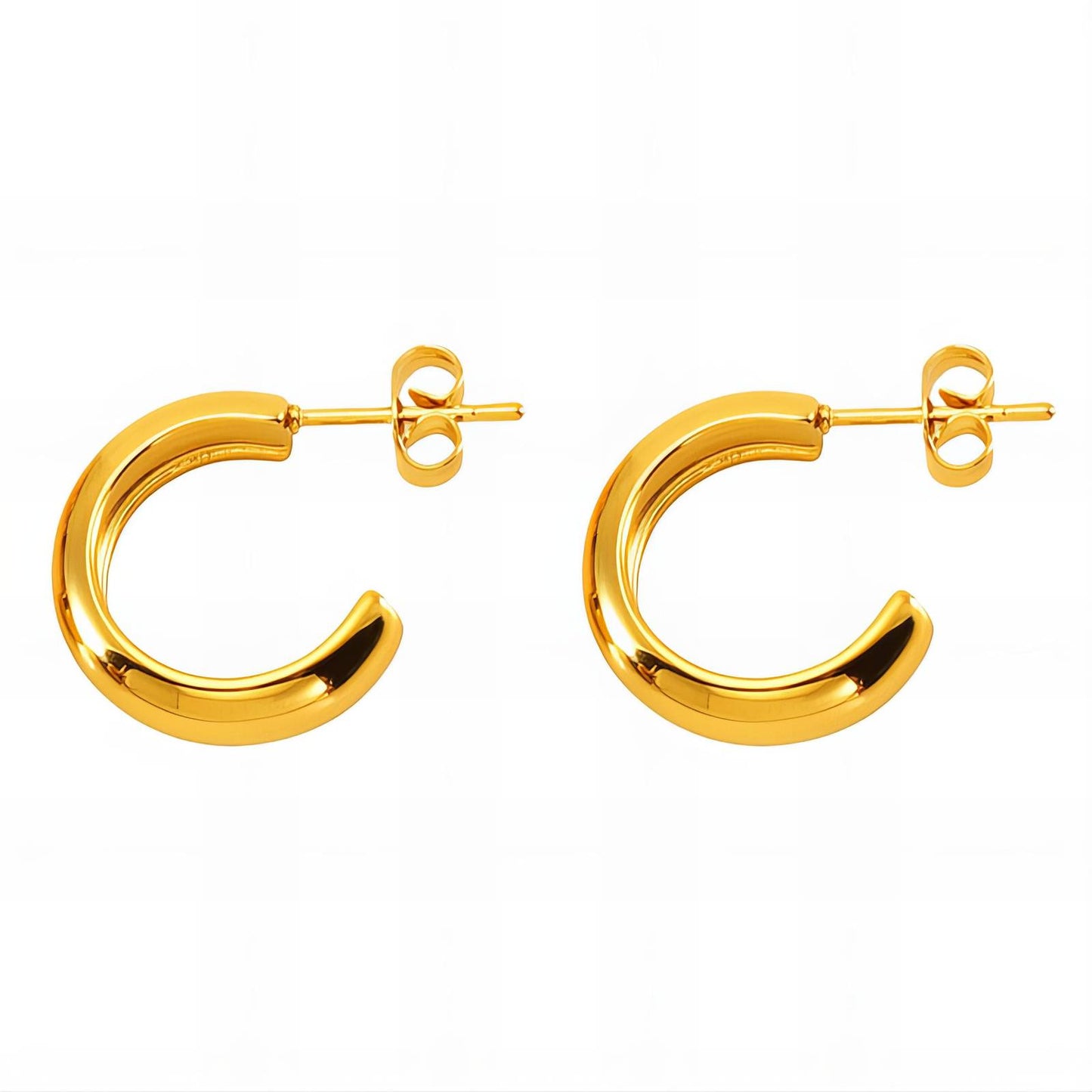 18K gold plated Stainless steel earrings, Mashalla