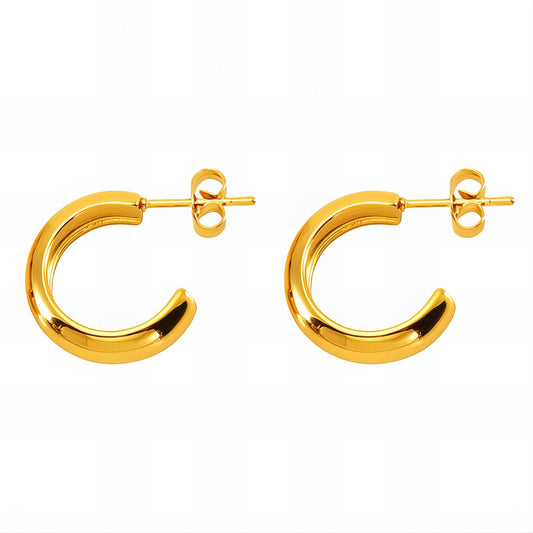 18K gold plated Stainless steel earrings, Mashalla