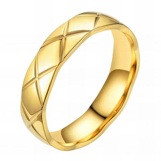 18K gold plated Stainless steel finger ring, Mashalla