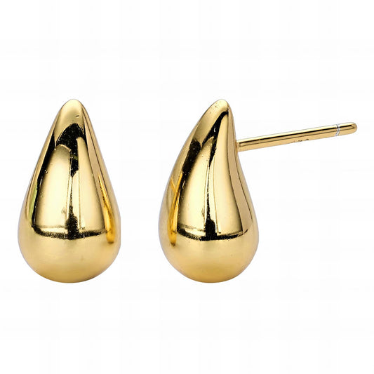 18K gold plated Stainless steel  Teardrops earrings, Mashalla