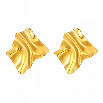 18K gold plated Stainless steel earrings, Mashalla