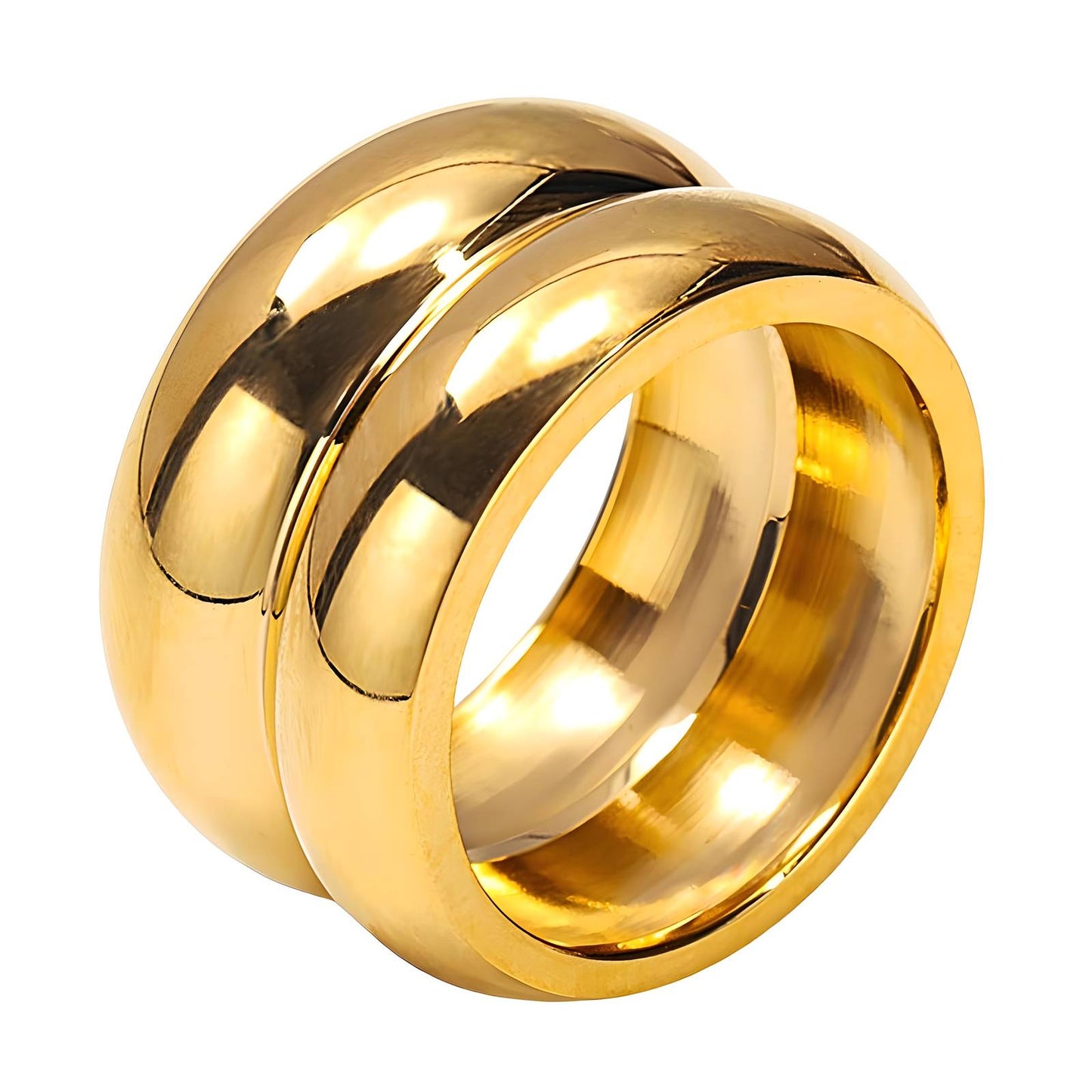 18K gold plated Stainless steel finger ring, Mashalla