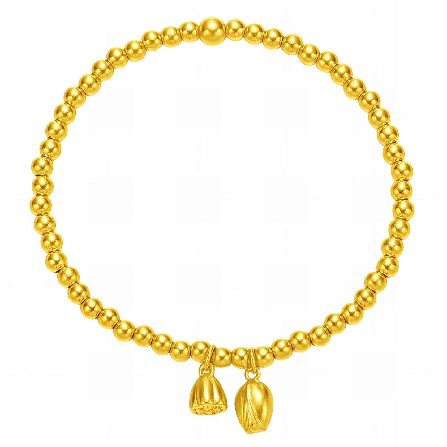 18K gold plated Stainless steel  Flowers bracelet, Mashalla