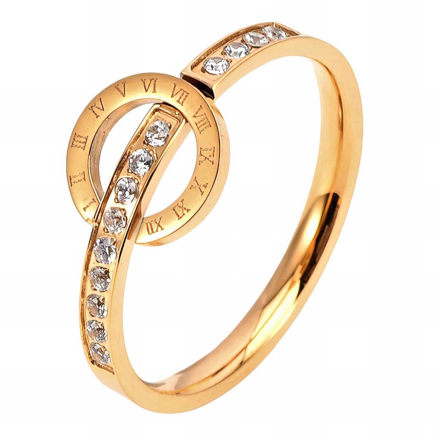 18K gold plated Stainless steel finger ring, Mashalla