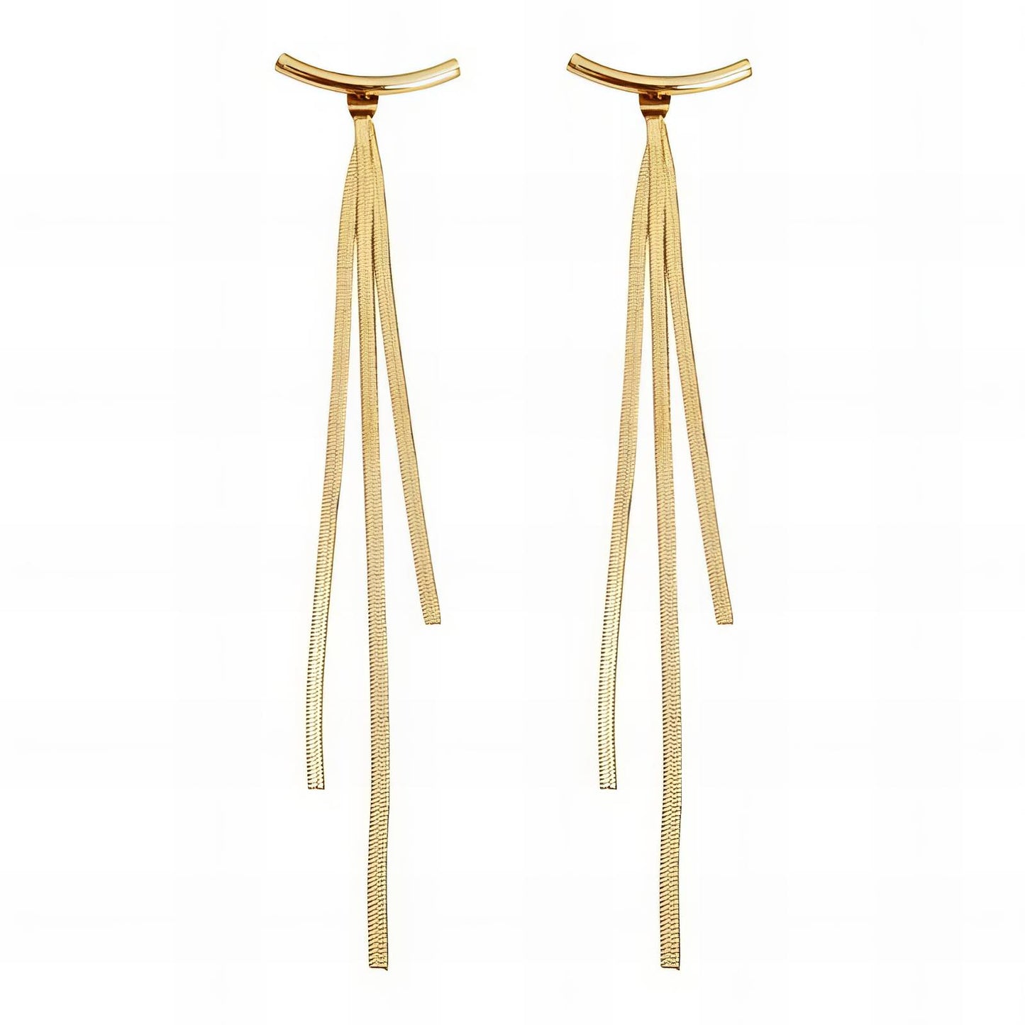 18K gold plated Stainless steel earrings, Mashalla