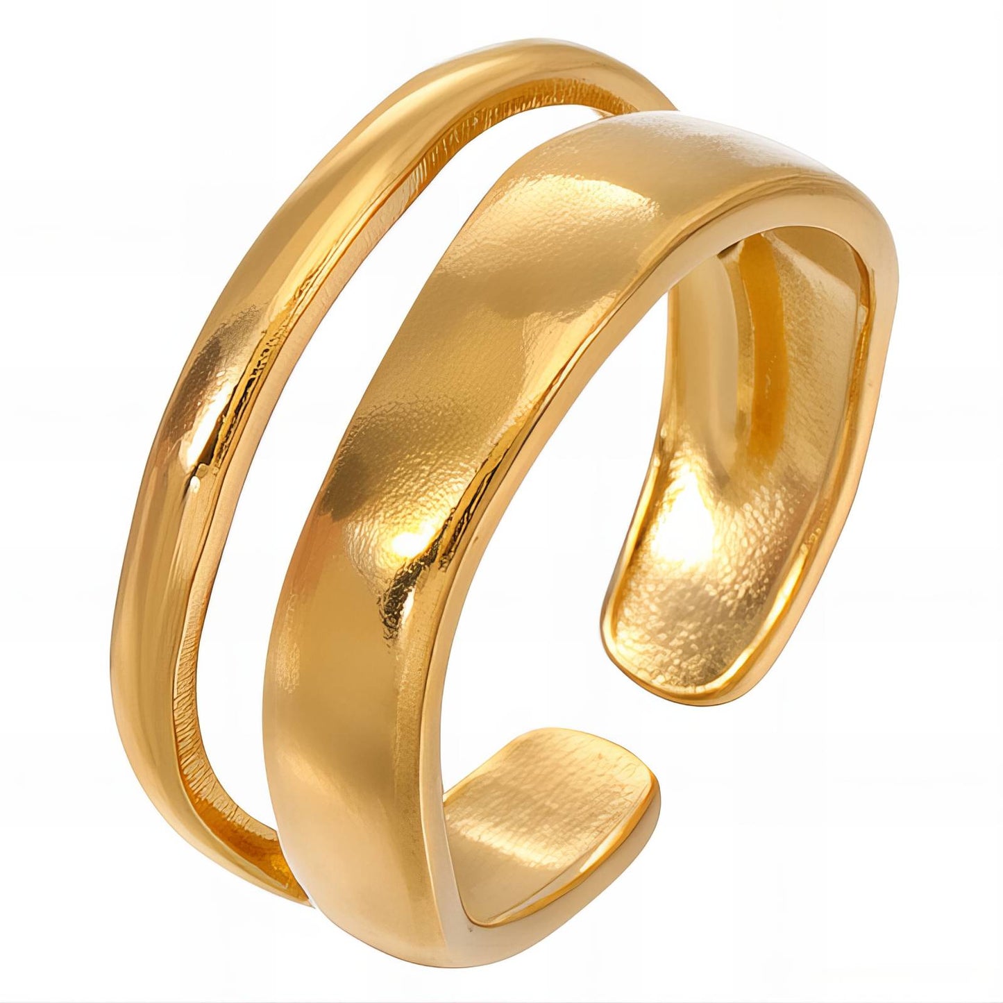 18K gold plated Stainless steel finger ring, Mashalla