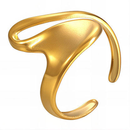 18K gold plated Stainless steel finger ring, Mashalla