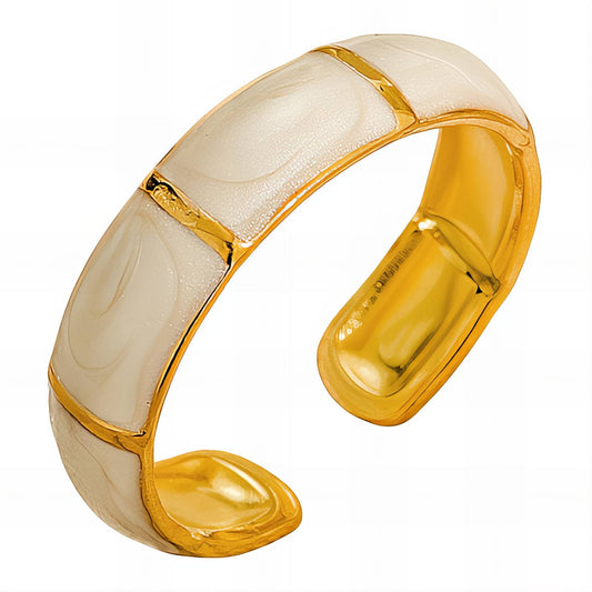 18K gold plated Stainless steel finger ring, Mashalla