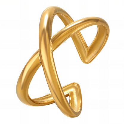 18K gold plated Stainless steel finger ring, Mashalla