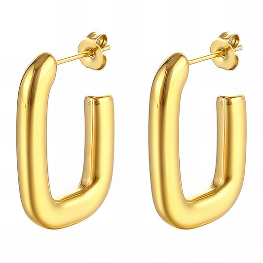 18K gold plated Stainless steel earrings, Mashalla