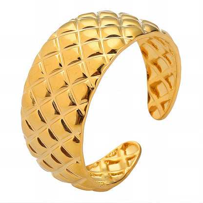 18K gold plated Stainless steel finger ring, Mashalla