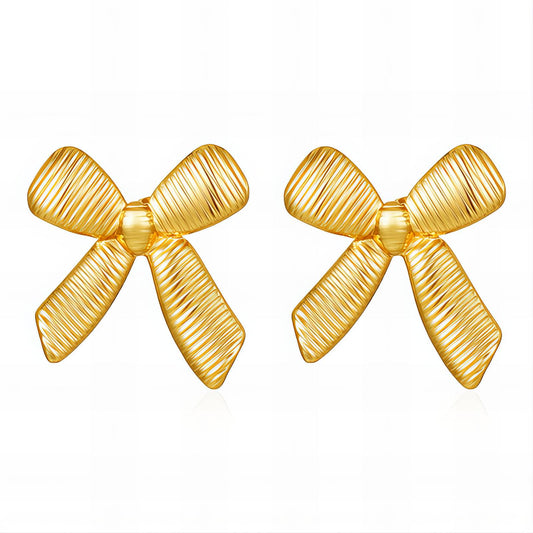 18K gold plated Stainless steel earrings, Mashalla