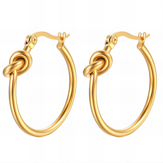 18K gold plated Stainless steel earrings, Mashalla