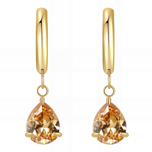 18K gold plated Stainless steel earrings, Mashalla