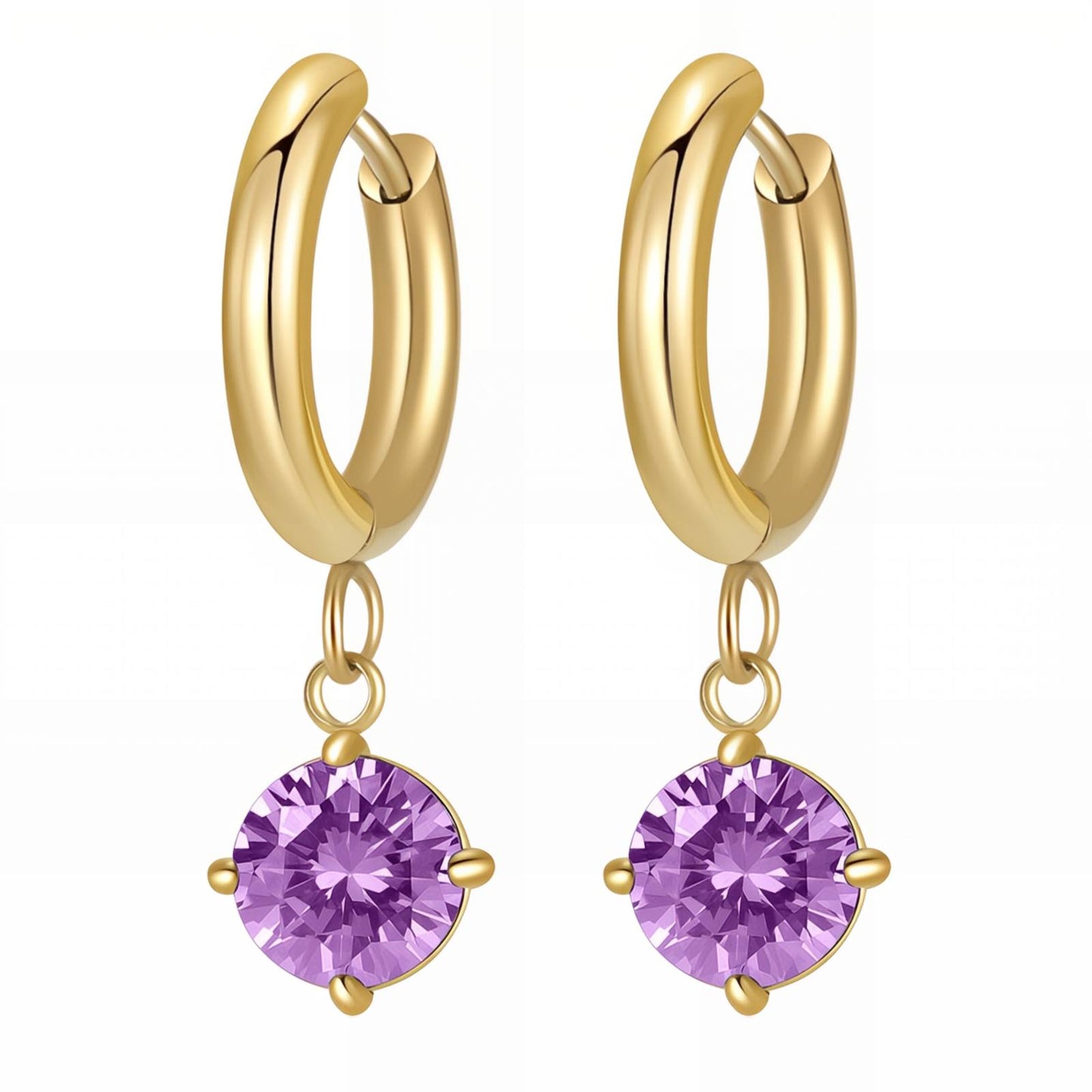 18K gold plated Stainless steel earrings, Mashalla