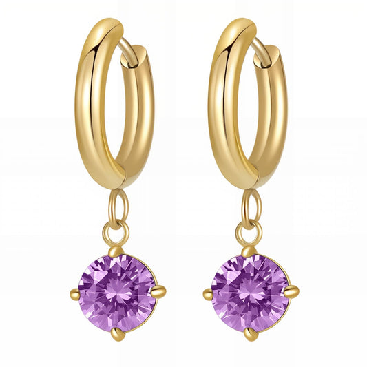 18K gold plated Stainless steel earrings, Mashalla