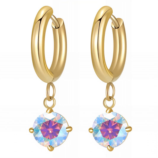 18K gold plated Stainless steel earrings, Mashalla