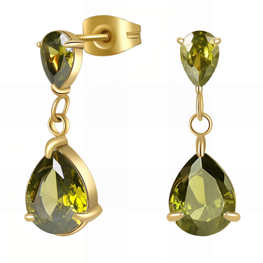 18K gold plated Stainless steel earrings, Mashalla