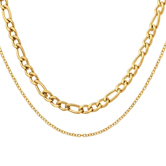 18K gold plated Stainless steel necklace, Mashalla