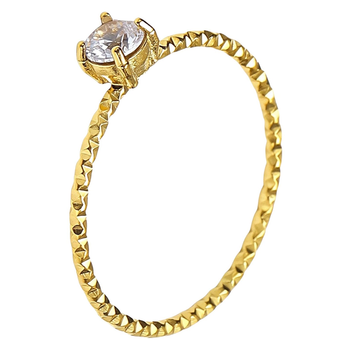 18K gold plated Stainless steel finger ring, Mashalla